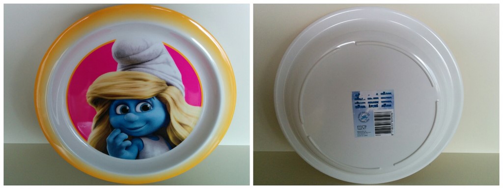 Assiette en plastique - Schtroumpfette