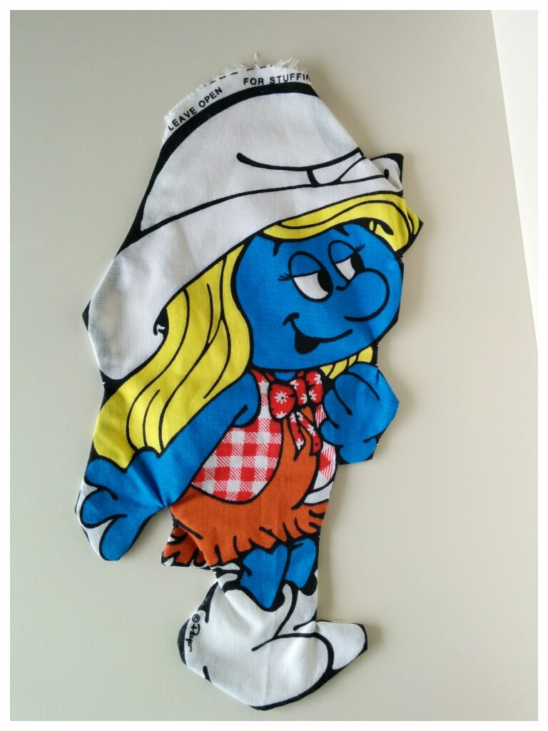 Coussin Schtroumpfette cow-girl à rembourrer