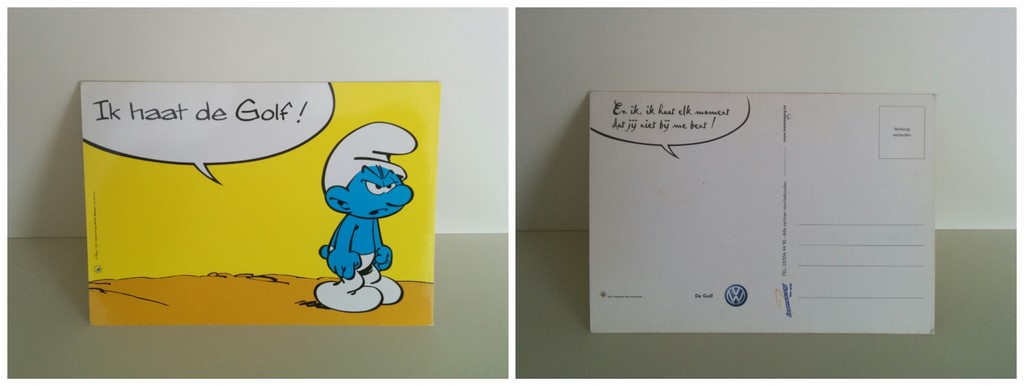 Carte publicitaire Golf - Néerlandais