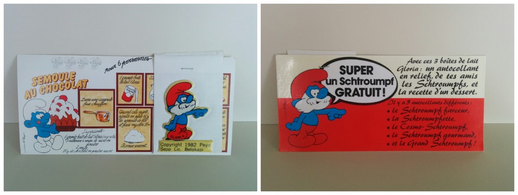 Autocollant Grand Schtroumpf & recette