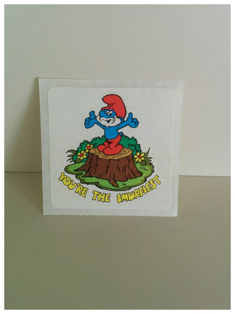 Autocollant Grand Schtroumpf - You're the smurfiest