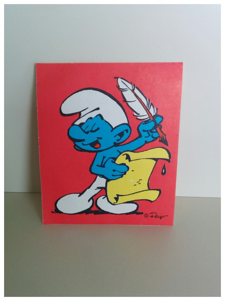 Image Schtroumpf Poète