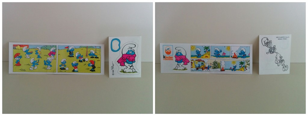 BPZ Schtroumpf Frileux & autocollant