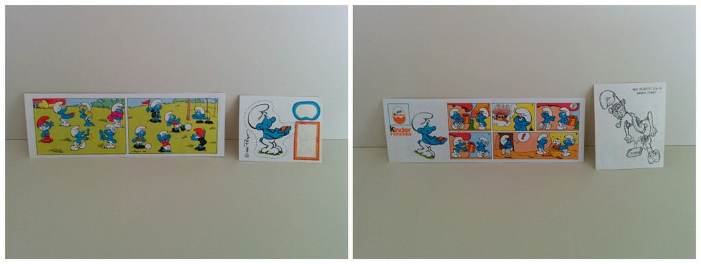 BPZ Schtroumpf Cadeau & autocollant