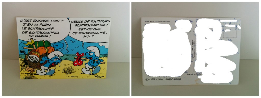 Schtroumpfs dans le désert