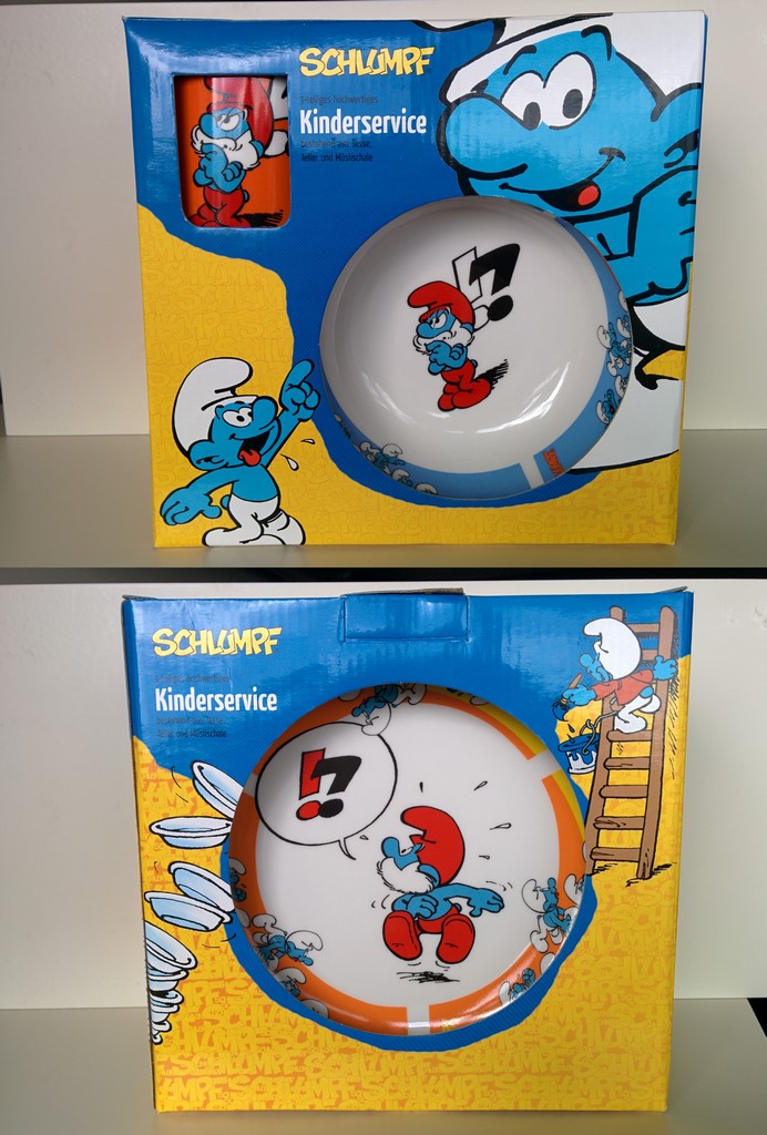Set tasse & assiette Grand Schtroumpf