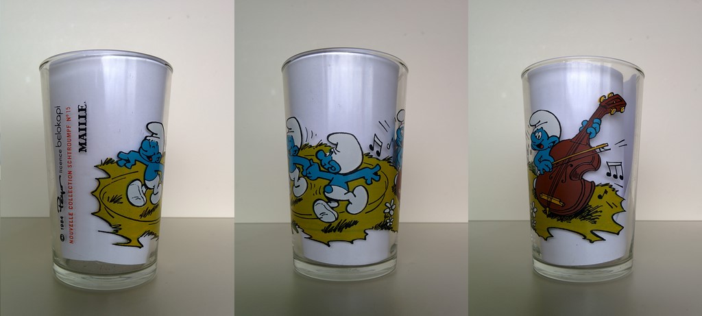 Verre Schtroumpfs qui dansent et font de la musique - Numéro 15