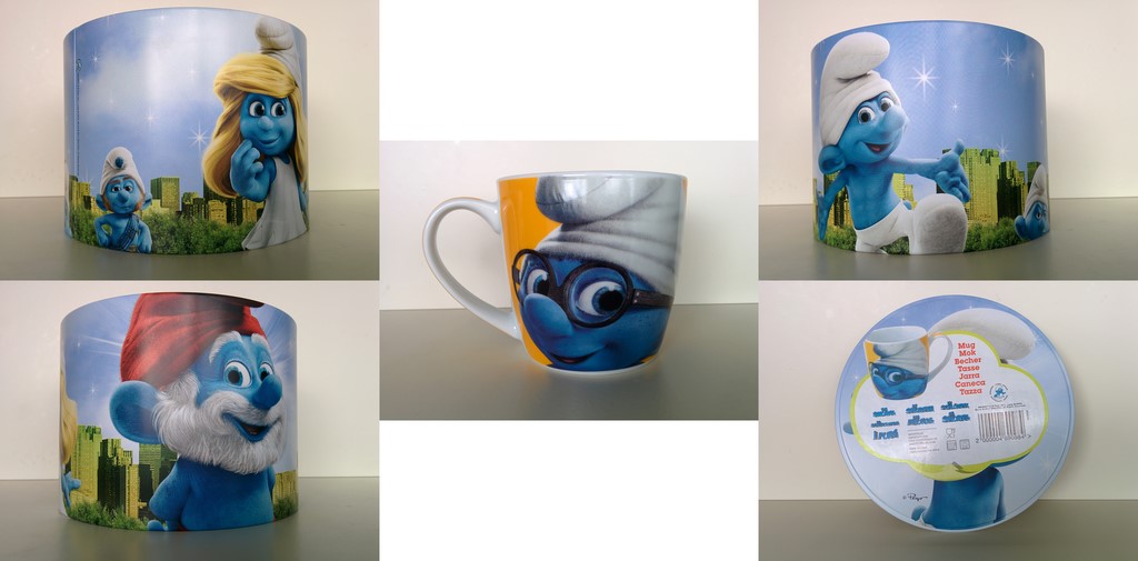 Mug Schtroumpf à Lunettes + boite