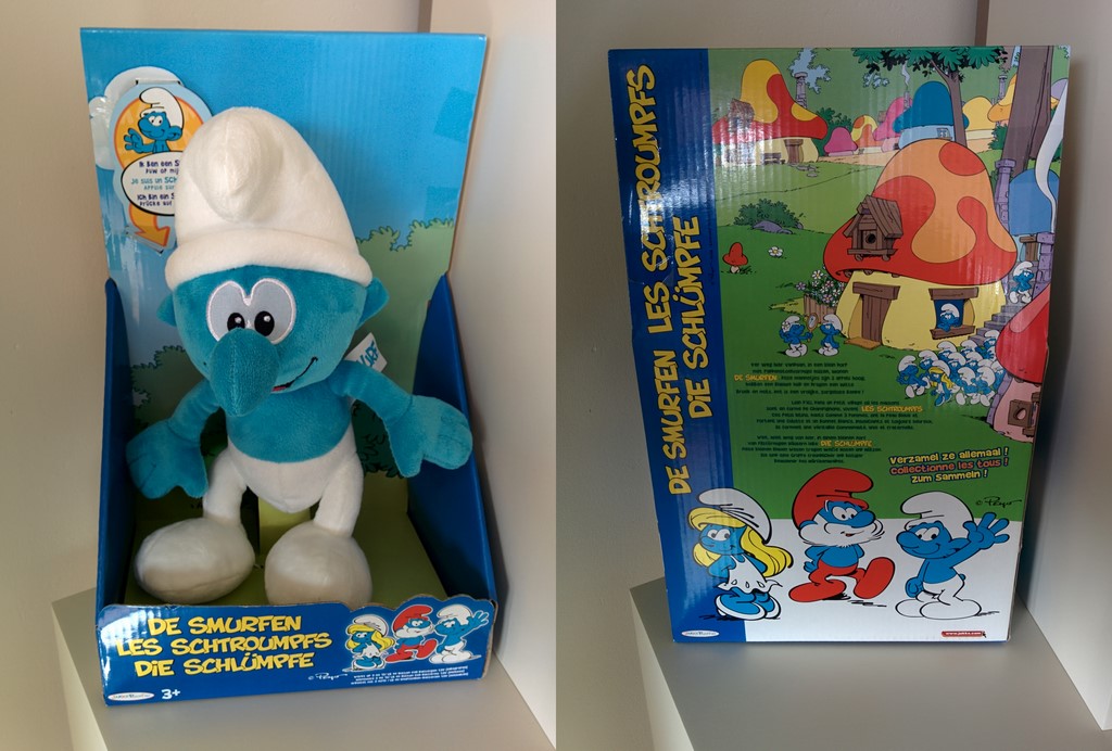 Peluche Schtroumpf qui parle