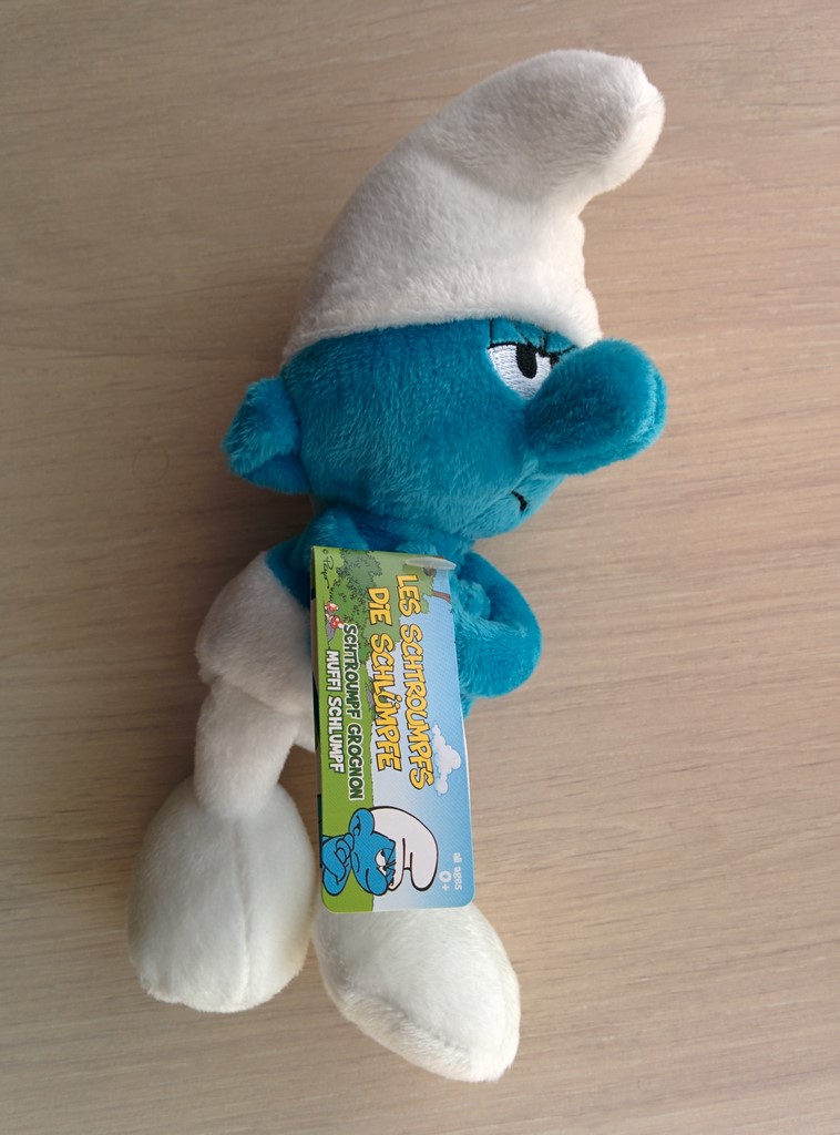 Peluche Schtroumpf Grognon