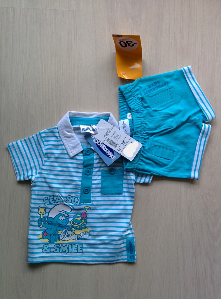 Ensemble Bébé Schtroumpf