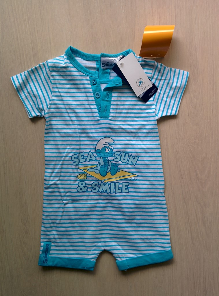 Body Bébé Schtroumpf