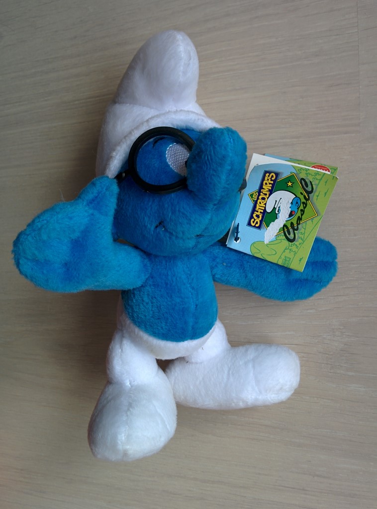Trudi - Peluche Schtroumpf à Lunettes