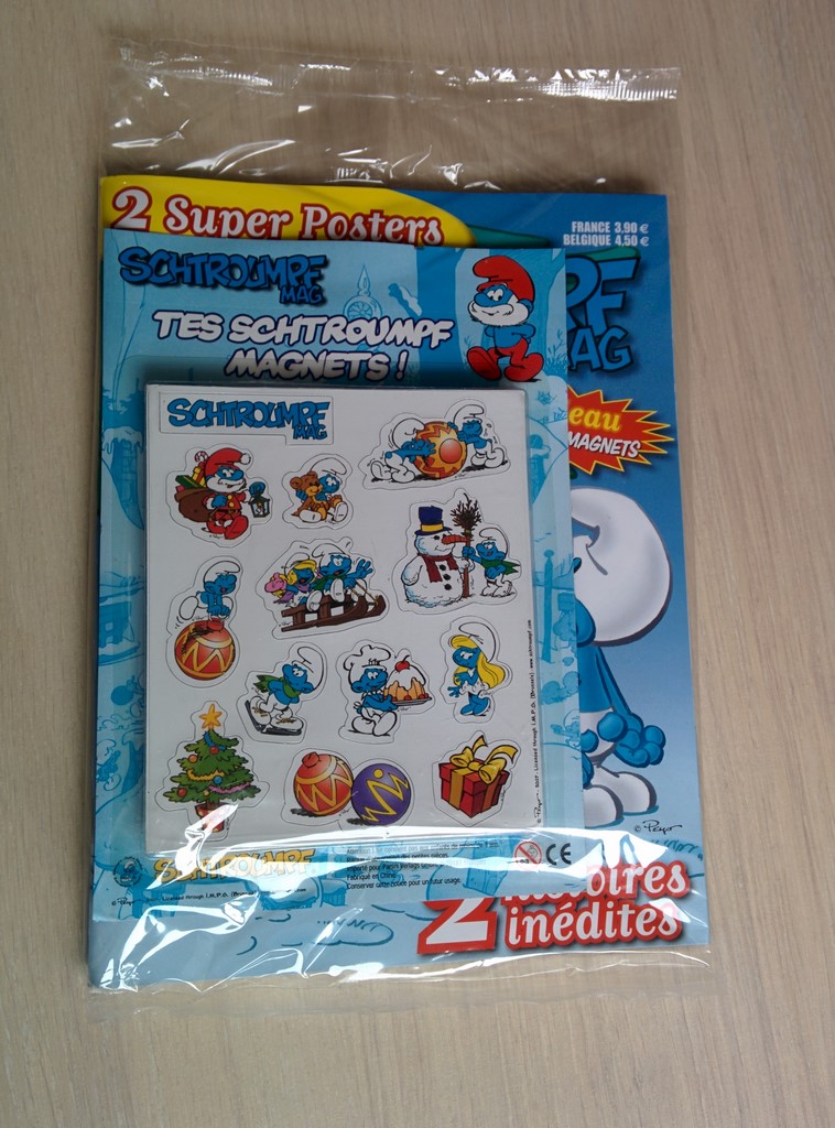 Schtroumpf Mag - décembre 2007 Janvier 2008 + aimants