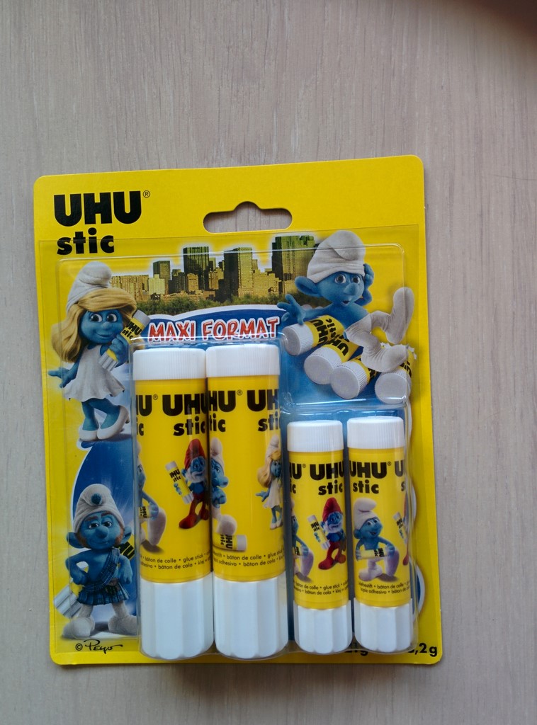 UHU - Lot de 4 bâtons de colle 2x8,2g & 2x21g