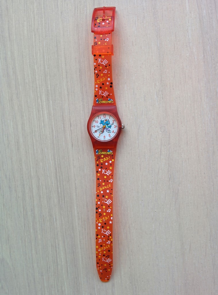 Montre rouge Schtroumpf