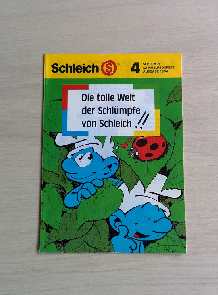 Catalogue Schleich 1994 - Die tolle Welt der Schlümpfe von Schleich