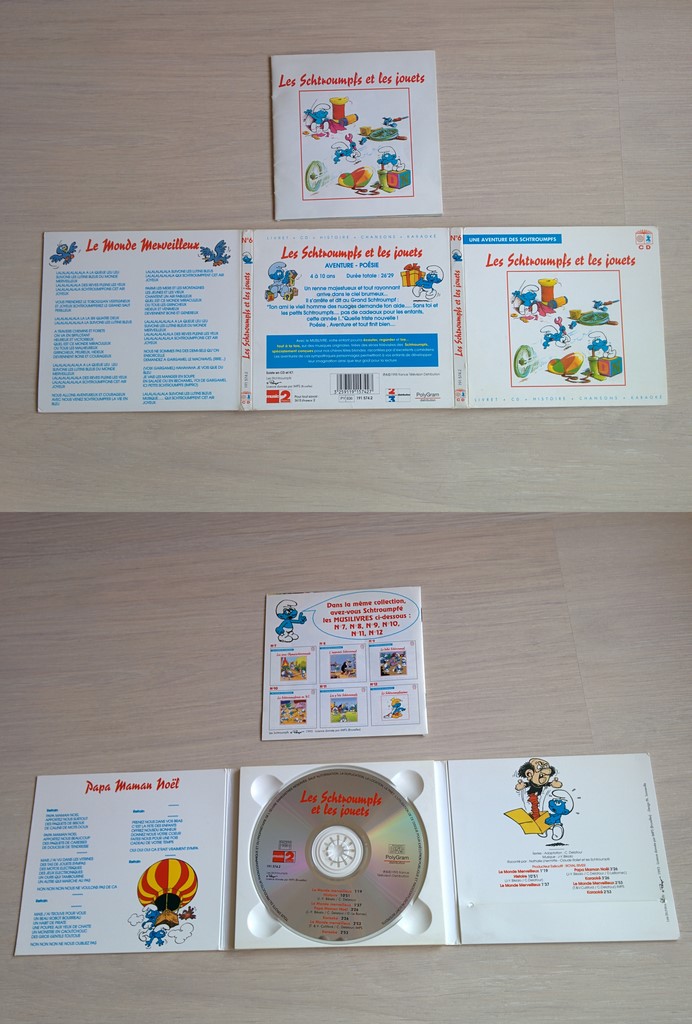Livre-CD numéro 6 - Les Schtroumpfs et les jouets