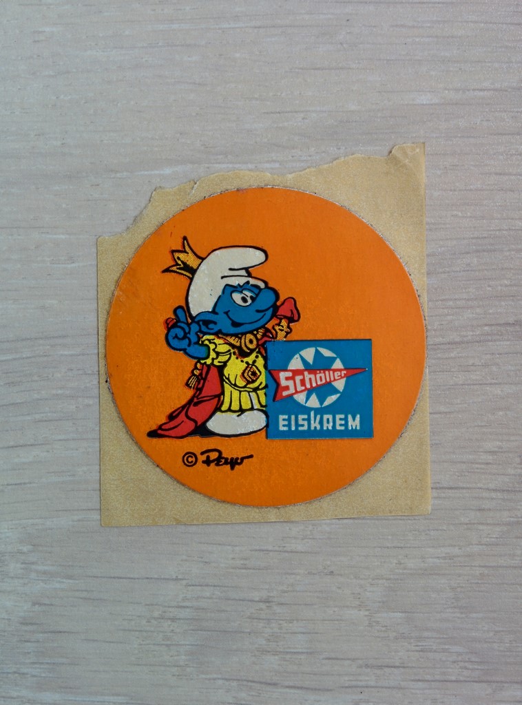 Schöller Eiskrem - Autocollant Schtroumpfissime