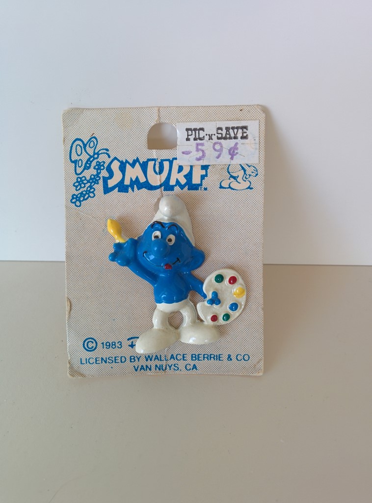 Broche Schtroumpf Peintre