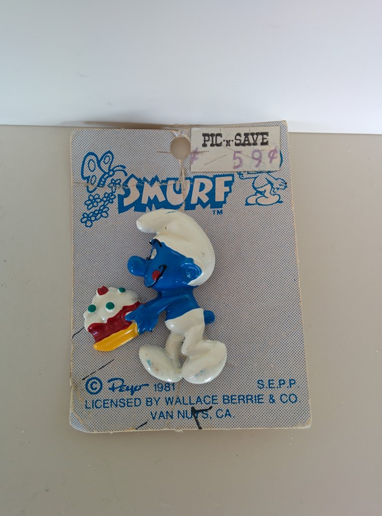 Broche Schtroumpf Gourmand