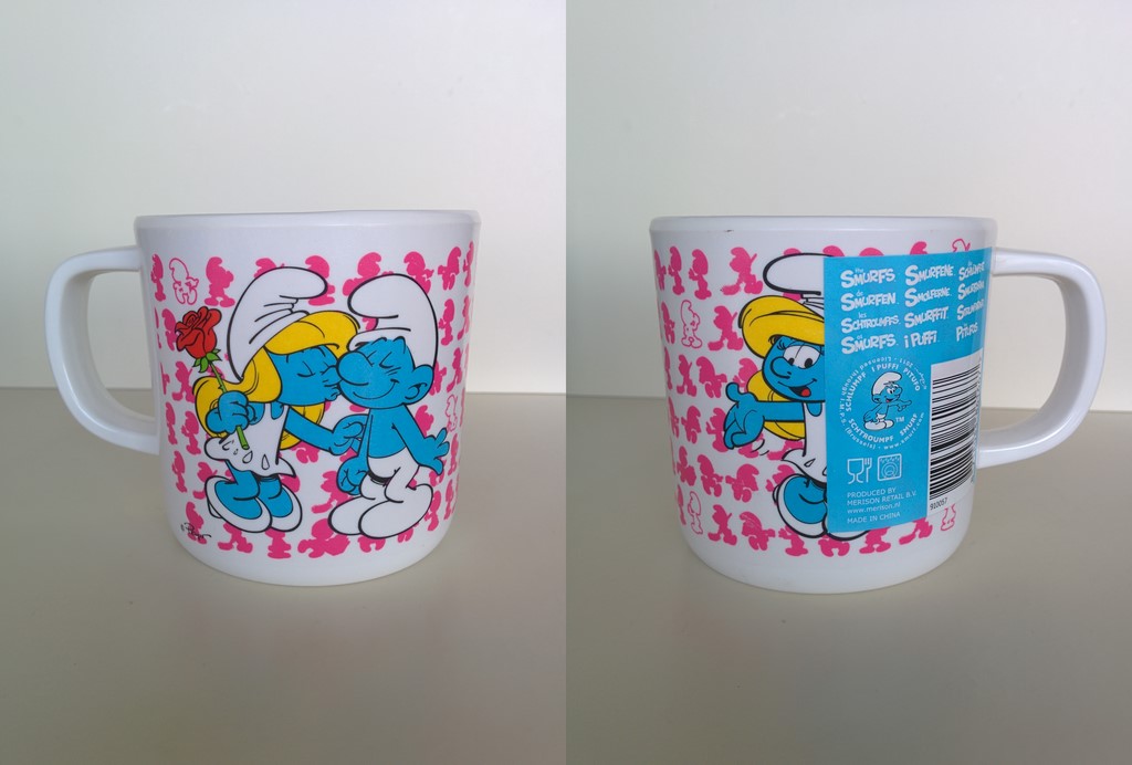 Tasse en plastique Schtroumpfette