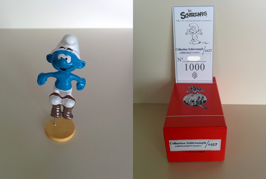 6437 - Schtroumpf à ressort