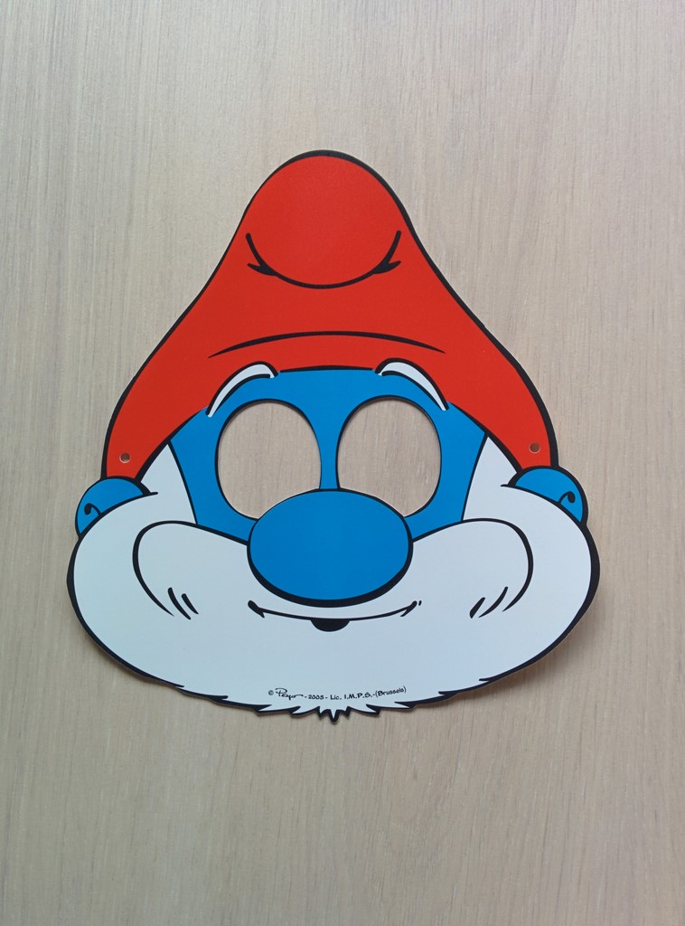 Masque Grand Schtroumpf