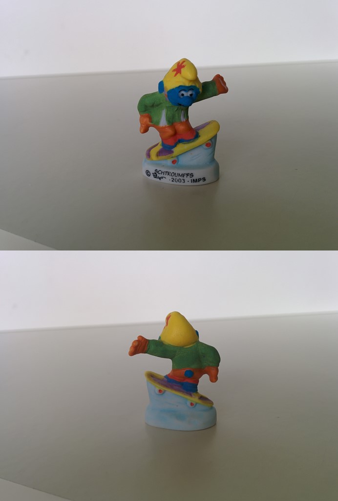 Schtroumpf au skateboard