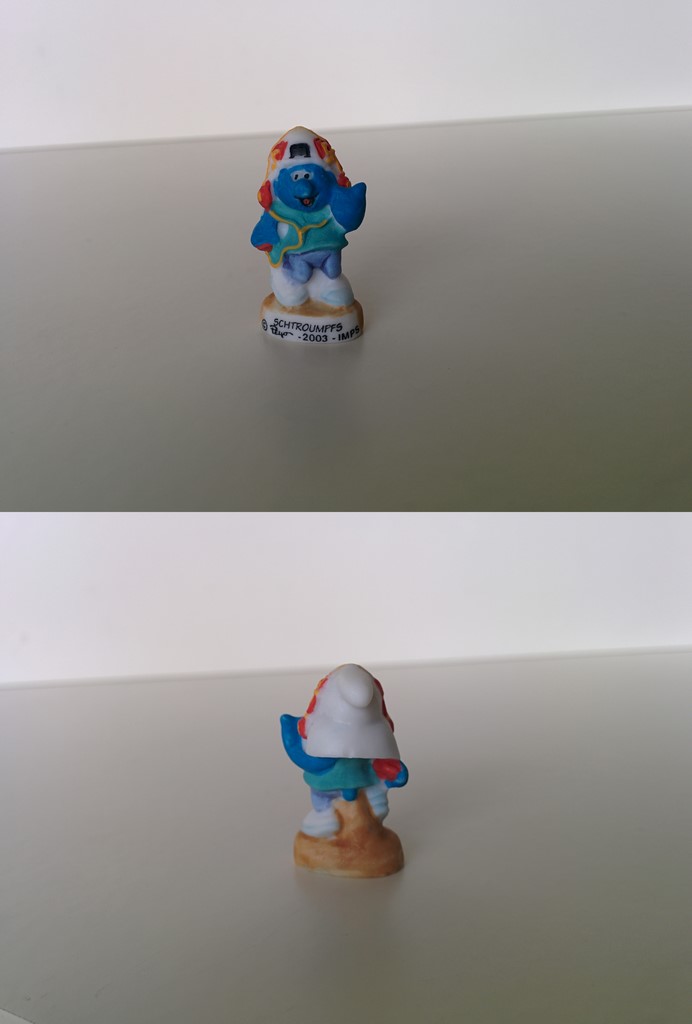 Schtroumpf au walkman