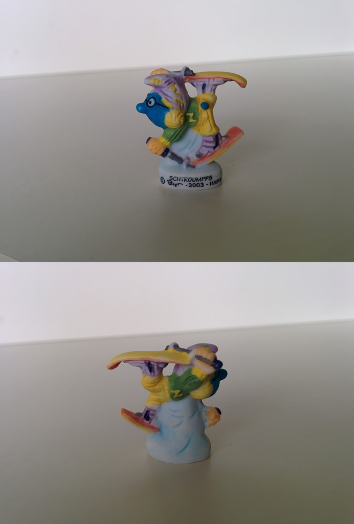 Schtroumpf à Lunettes skieur