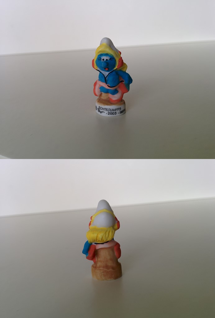 Schtroumpfette au walkman