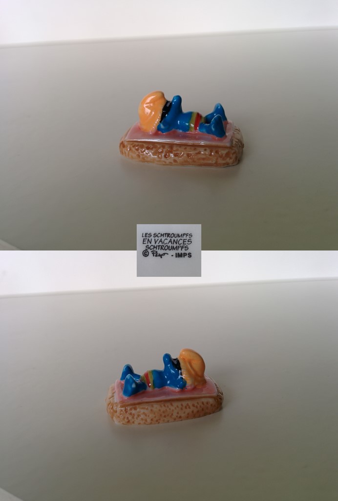 Schtroumpf à la plage