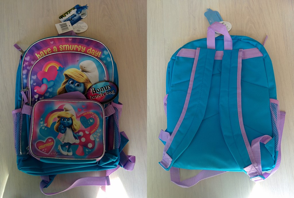 Sac à dos & lunch box Schtroumpfette