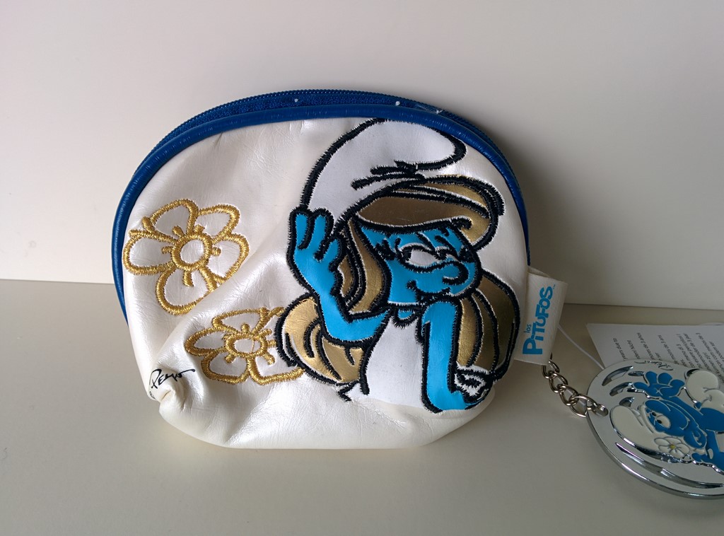 Porte monnaie Schtroumpfette - Blanc & bleu