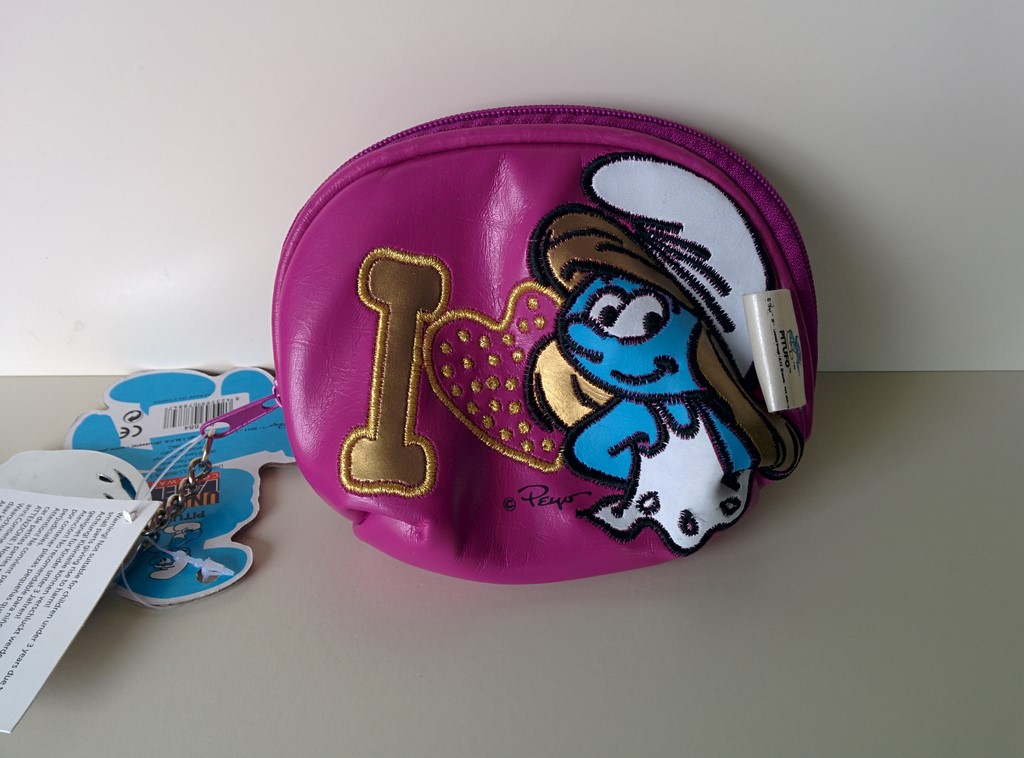 Porte monnaie Schtroumpfette - Rose