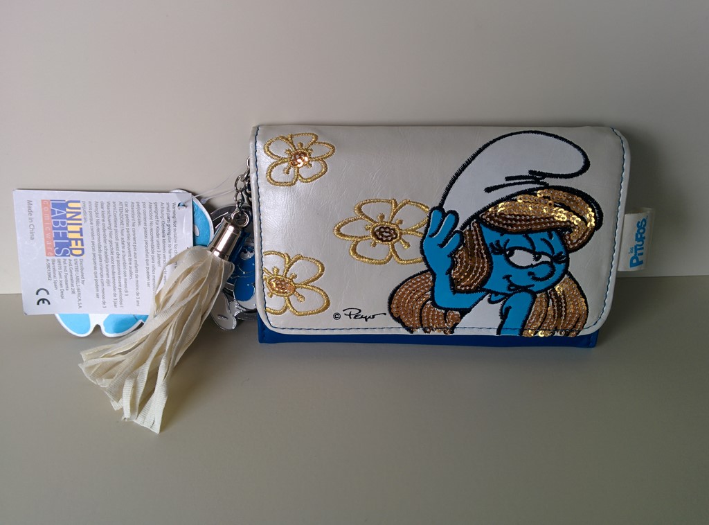 Portefeuille Schtroumpfette - Blanc & bleu