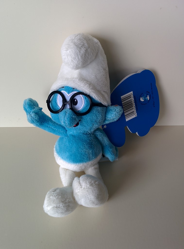 Marionnette Schtroumpf à Lunettes