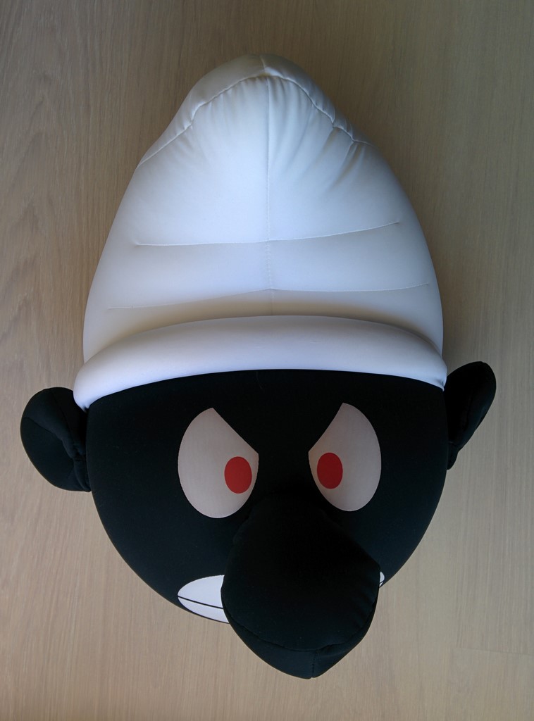 Leblon-Delienne - Pouf tête de Schtroumpf noir
