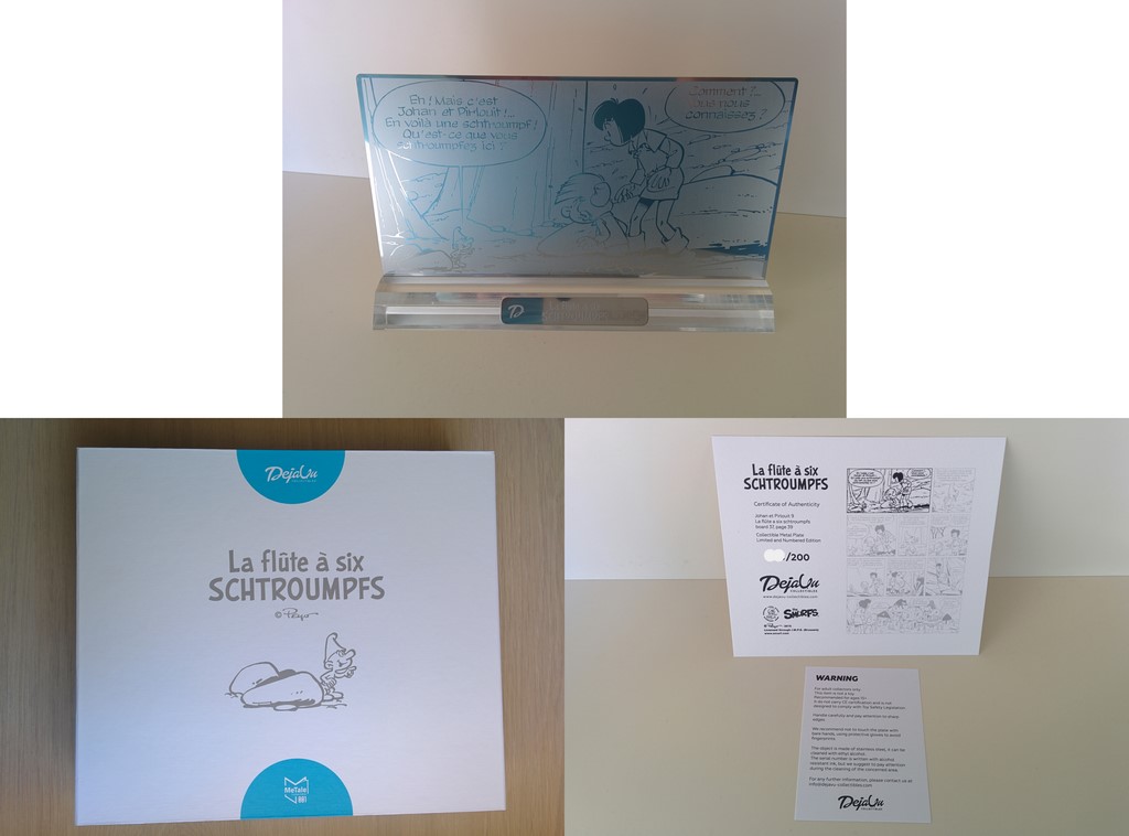 Déjà Vu - Plaque en métal Johan & Pirlouit