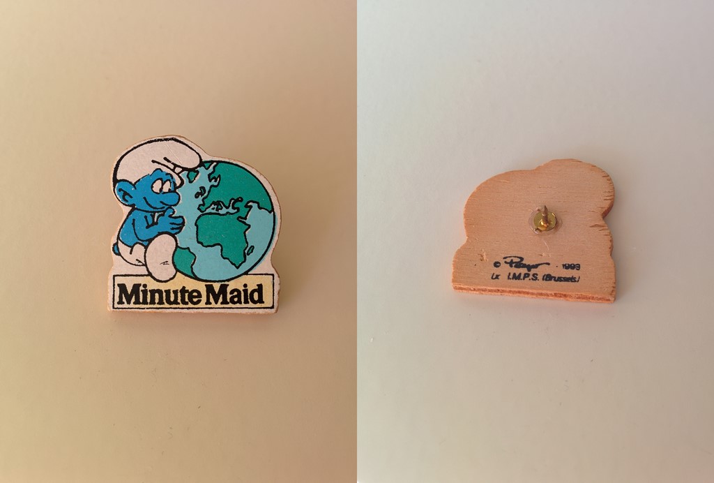 Pin's Minute Maid - Schtroumpf avec la Terre