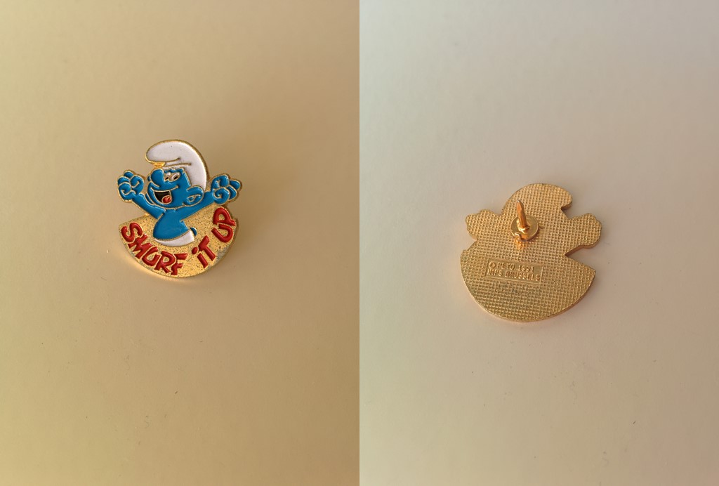 Pin's Schtroumpf "Smurf it up"