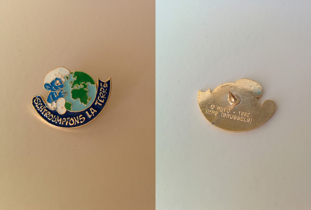 Pin's "Schtroumpfons la Terre"