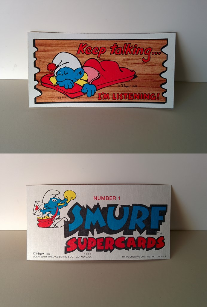 Smurf Supercards 1 - Keep talking... I'm listening !