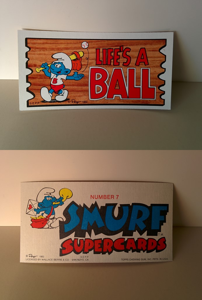 Smurf Supercards 7 - Life's a ball