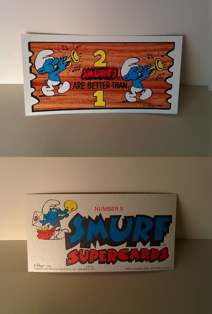 Smurf Supercards 9 - 2 Smurfs are better than 1