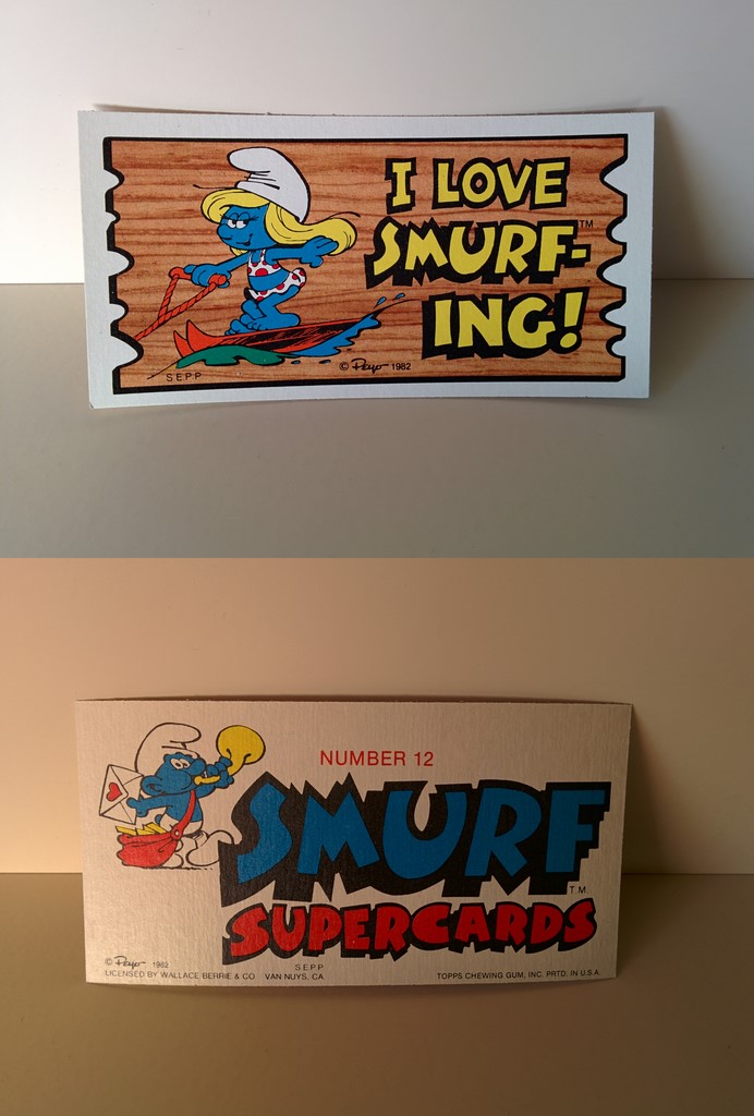 Smurf Supercards 12 - I love Smurf-ing !