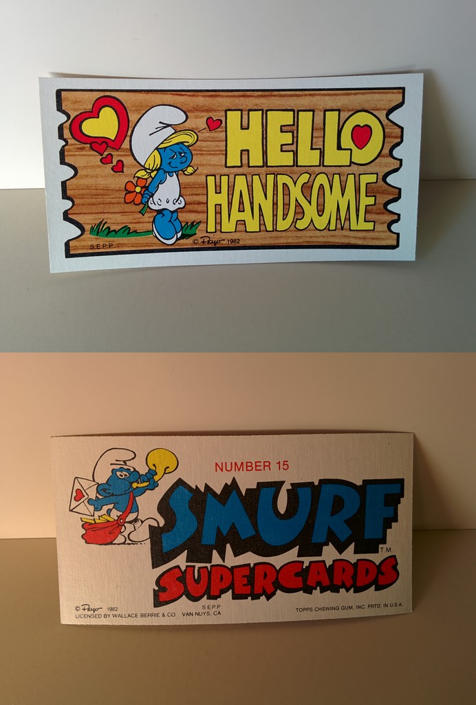 Smurf Supercards 15 - Hello handsome