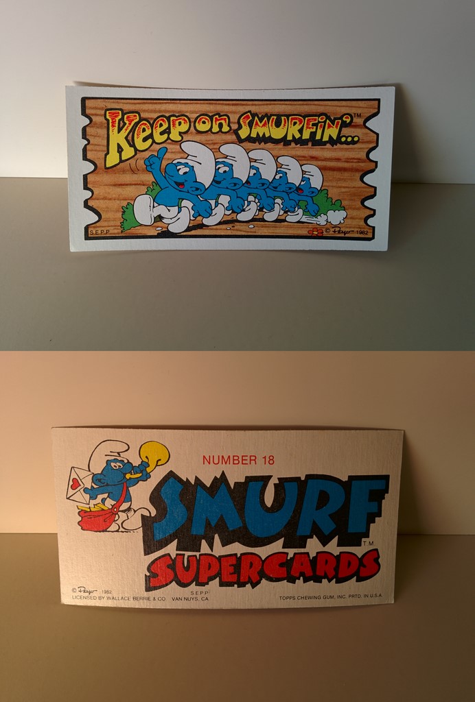 Smurf Supercards 18 - Keep on Smurfin'...