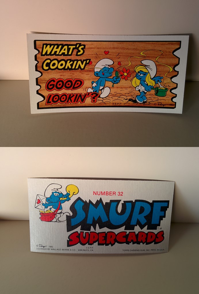 Smurf Supercards 32 - What's cookin' good lookin' ?